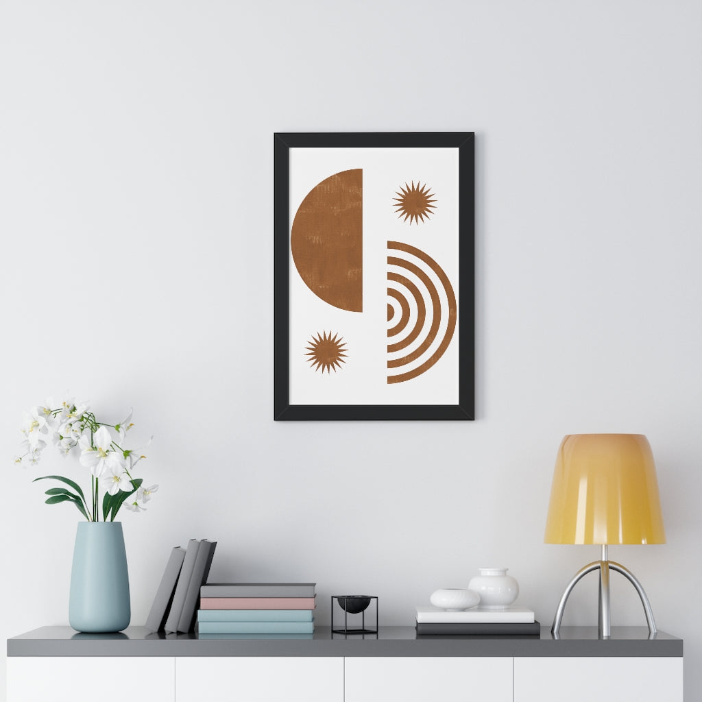 Simple Modern Framed Vertical Poster - Elegant Wall Art Decor for Home & Office - Perfect for Living Room, Bedroom, or Workspace