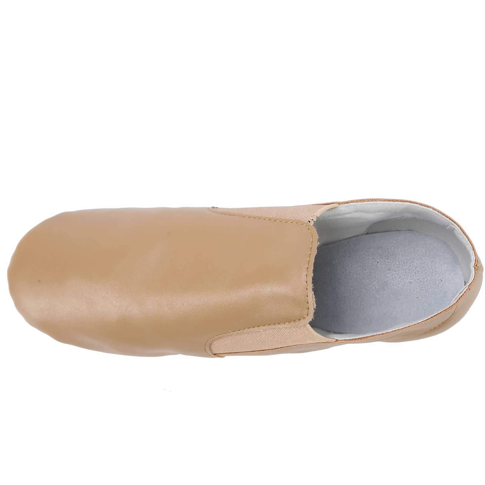 Premium PU Leather Jazz Dance Shoes for Girls & Boys - Slip-On Design with Side Elastics - Comfortable Toddler/Little Kid/Big Kid Sizes - Perfect for Dance Classes, Performances & Casual Wear