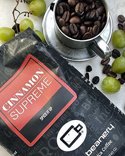 Premium Decaf Cinnamon Spice Flavored Coffee - 100% Arabica Medium Roast, 12oz Bag | Perfect for Morning Brew, Afternoon Pick-Me-Up & Cozy Evenings