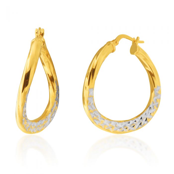 9 Carat Silver Filled 26mm Hoop Earrings for Women - Classic Round Hoops for Everyday Wear, Gift Giving & Special Occasions