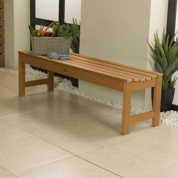 Lehigh Backless Synthetic Wood Picnic Bench - Durable Outdoor Dining Table for Patio, Garden & Park - Perfect for BBQs, Camping & Family Gatherings