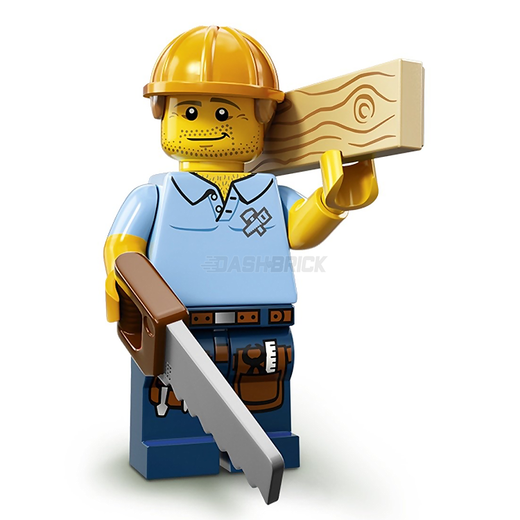 LEGO Collectible Minifigures Series 13 Carpenter Figure (9/16) - Perfect for LEGO Builders, Collectors & DIY Enthusiasts - Great for Displays, Gifts & Creative Play