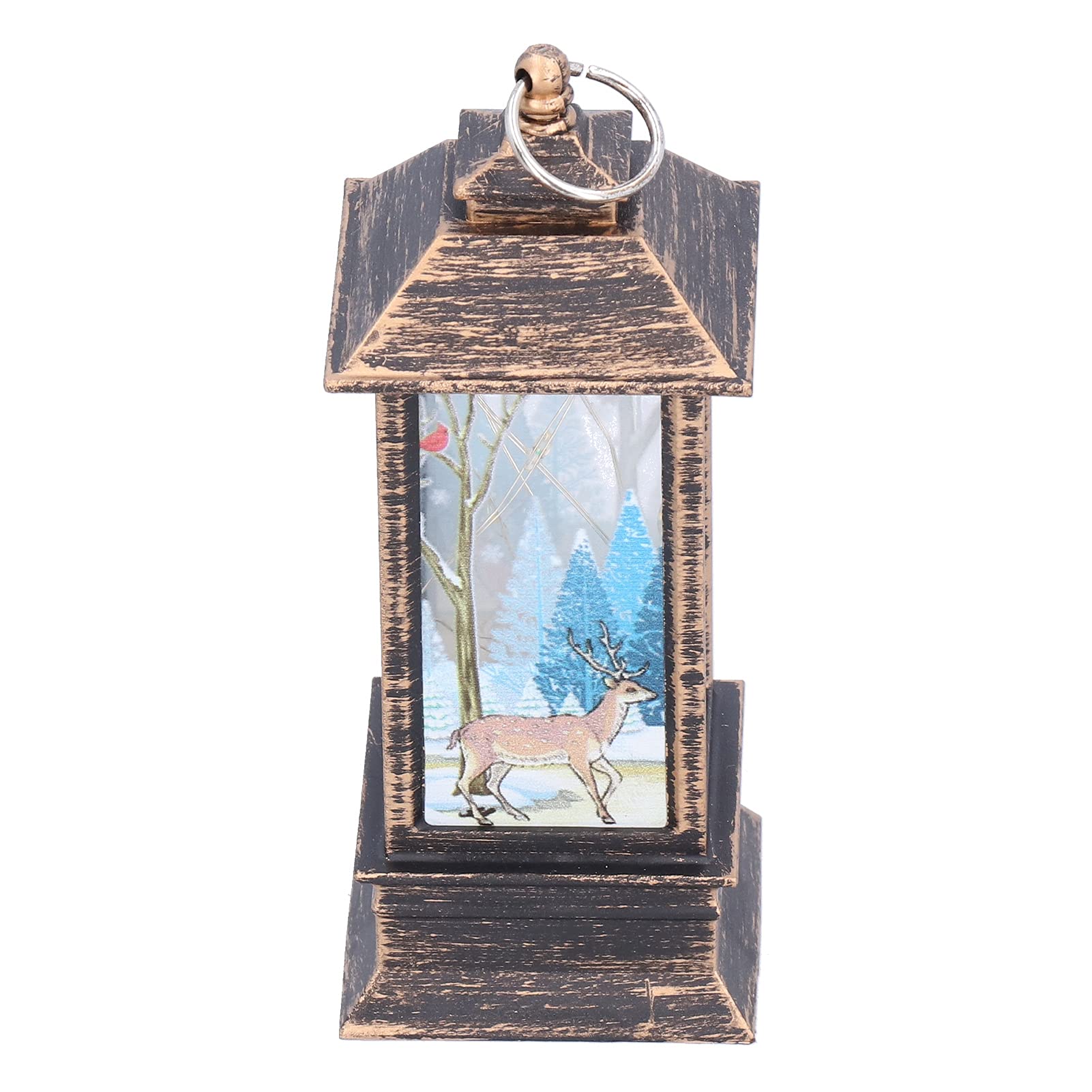 Velaurs Christmas Decorative LED Lamp - Portable Hanging Battery Operated Light with Exquisite Craftsmanship for Holiday Parties, Shows, Carnivals & Concerts (Bronze) | Perfect for Indoor/Outdoor Decor, Gift Giving & Festive Atmosphere