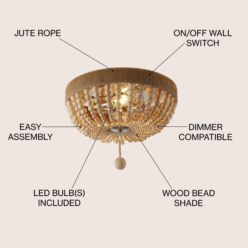 Justina Wood Bead 14