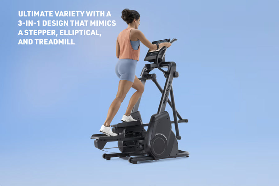NordicTrack X16 Elliptical Machine - Low Impact Cardio Workout Equipment for Home Gym | Perfect for Small Spaces & Full-Body Training