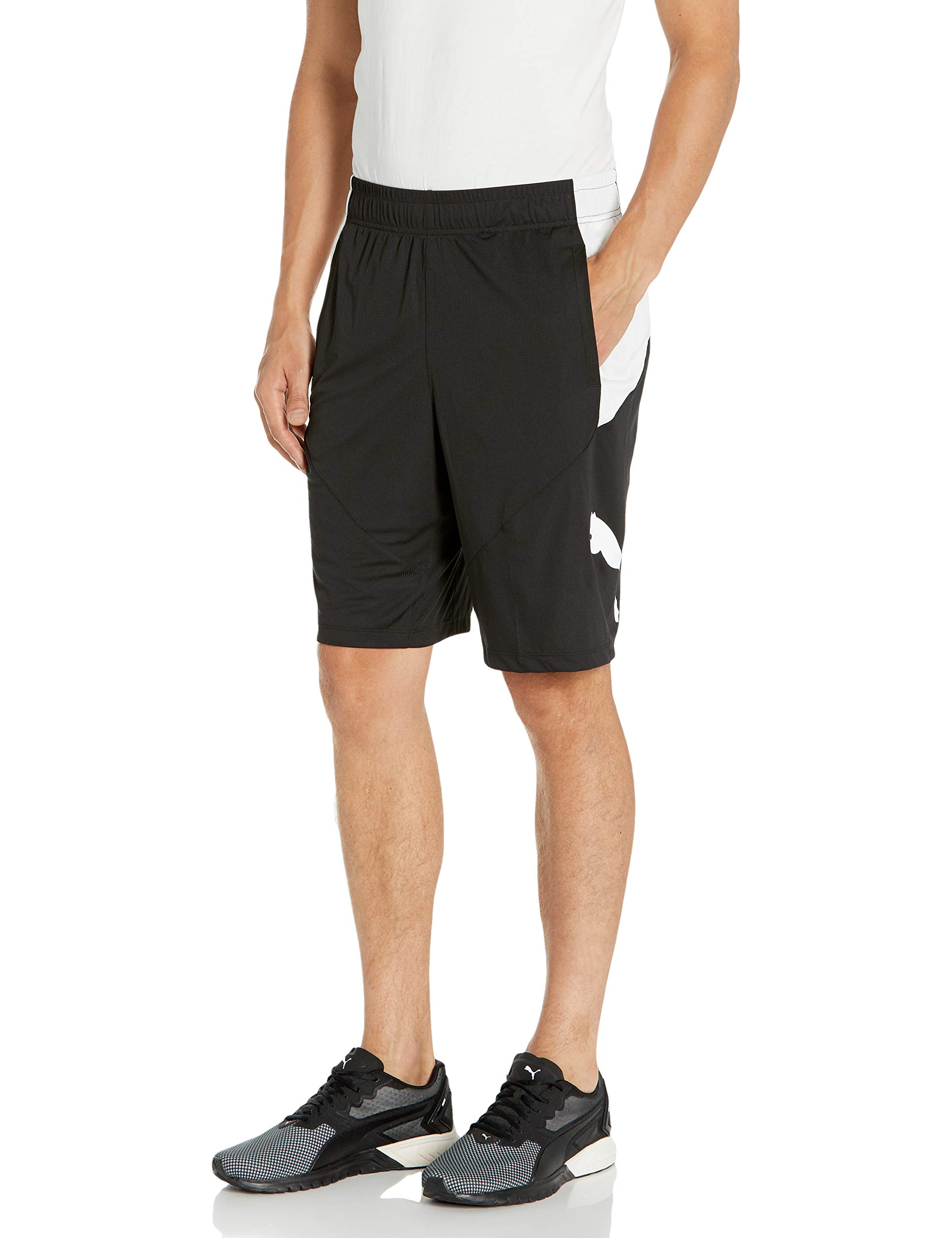 PUMA Men's Cat Athletic Shorts - Lightweight Running & Gym Workout Shorts for Men - Comfortable Training & Basketball Shorts for Sports & Casual Wear