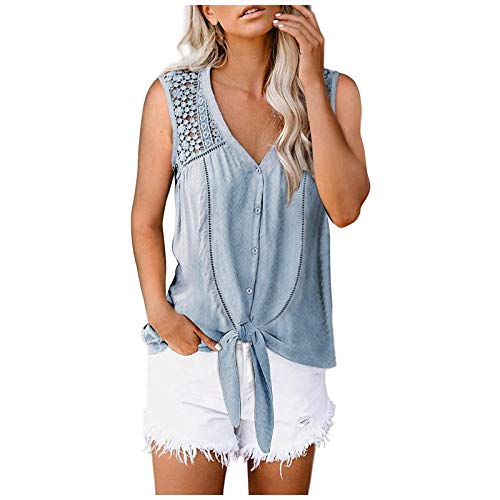 Elegant Women's Sleeveless Lace Trim Camisole Top - Breathable Summer Blouse for Casual Wear, Date Night & Office Outfits