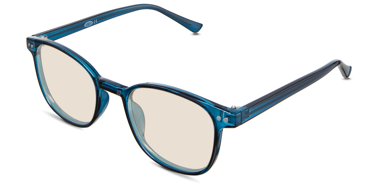 Davie Men's Prescription Tinted Glasses - Blue Light Blocking & UV Protection for Work, Gaming & Reading