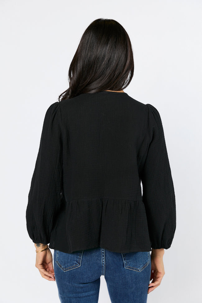 Elegant Black Bow Detail Blouse for Women | Chic Office & Party Wear | Final Sale