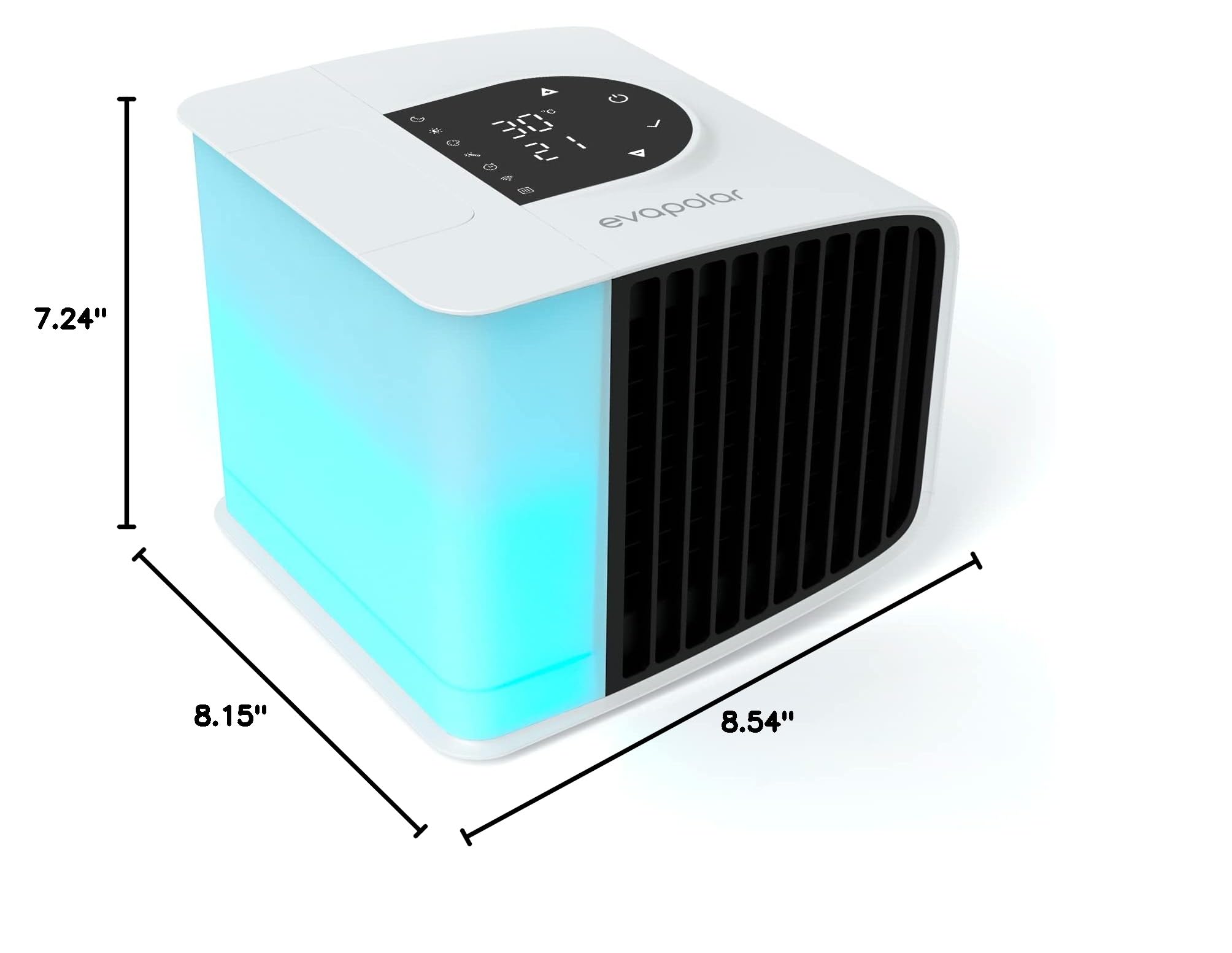 Evapolar EvaSMART Personal Evaporative Air Cooler, Humidifier & Portable AC with Alexa Support - White | Perfect for Bedroom, Office & Outdoor Use