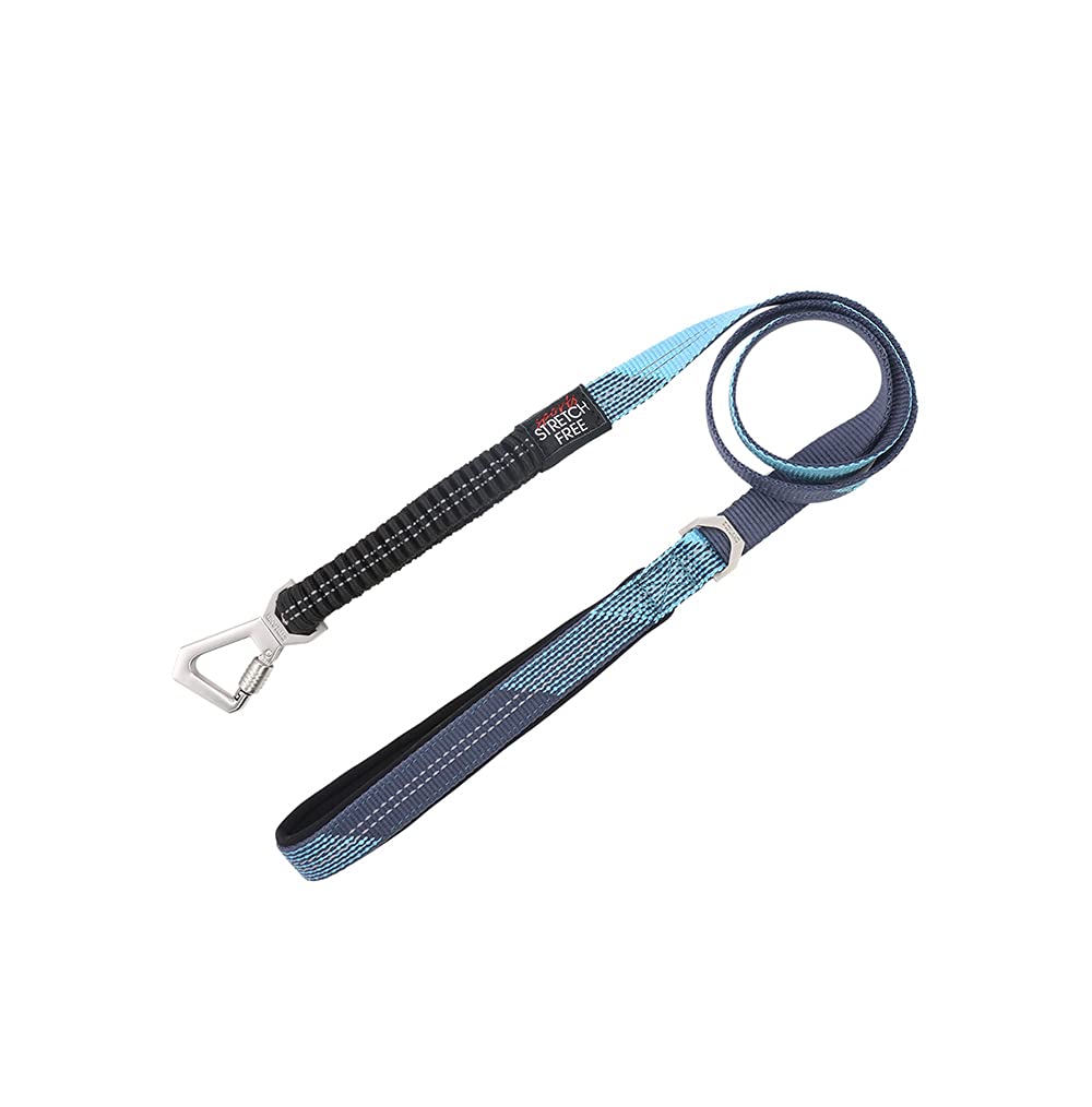 NEOMAN Shock Absorbing Paracord Dog Leash with Soft Neoprene Handle - Heavy Duty Reflective Running & Walking Leash for Dogs, Includes Poop Bag Holder - Perfect for Jogging, Hiking and Daily Walks with Your Pet