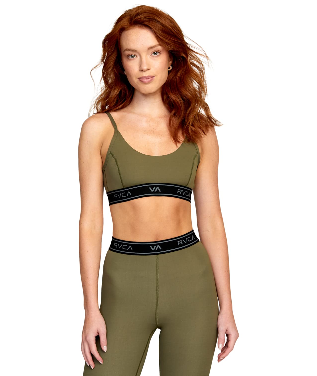 RVCA Women's Racerback Sports Bras - High Support Workout Bras for Running, Yoga & Gym - Moisture Wicking & Breathable Activewear