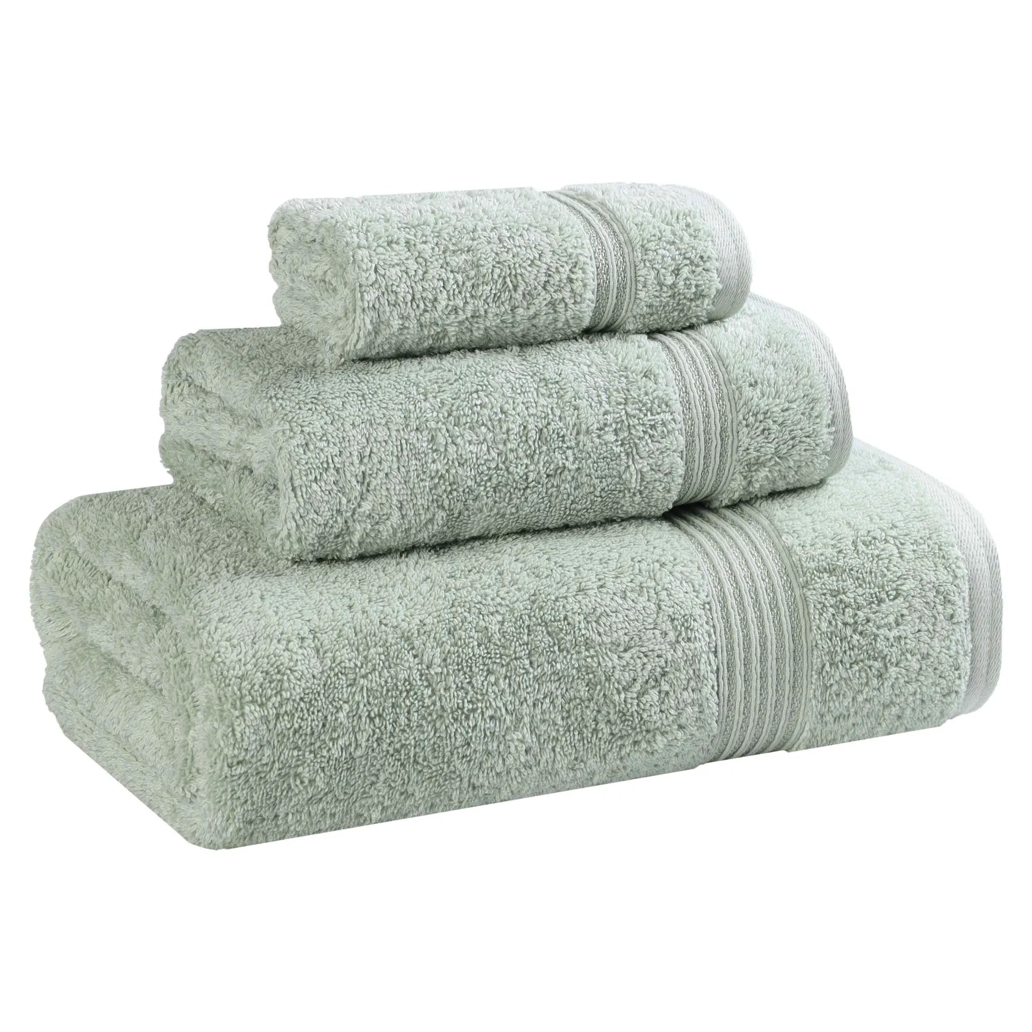 Premium Egyptian Cotton Plush 3-Piece Luxury Bath Towel Set - Ultra Absorbent & Soft for Spa, Bathroom & Hotel Use