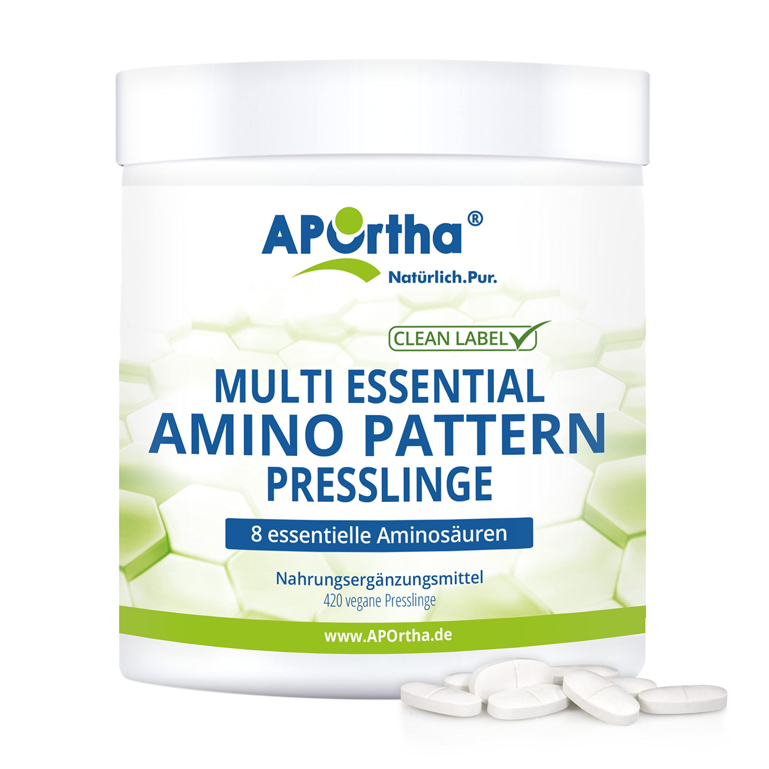 APOrtho Multi Essential Amino Acid 420 Pellets - High Dose Vegan EAA Supplement with 8 Essential Amino Acids for Optimal Protein Support | Muscle Recovery & Athletic Performance Booster