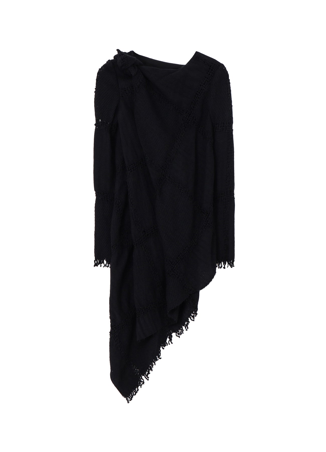 Stylish Block Jacquard Knot Detail Blouse for Women - Elegant & Trendy Top for Office, Party & Casual Wear