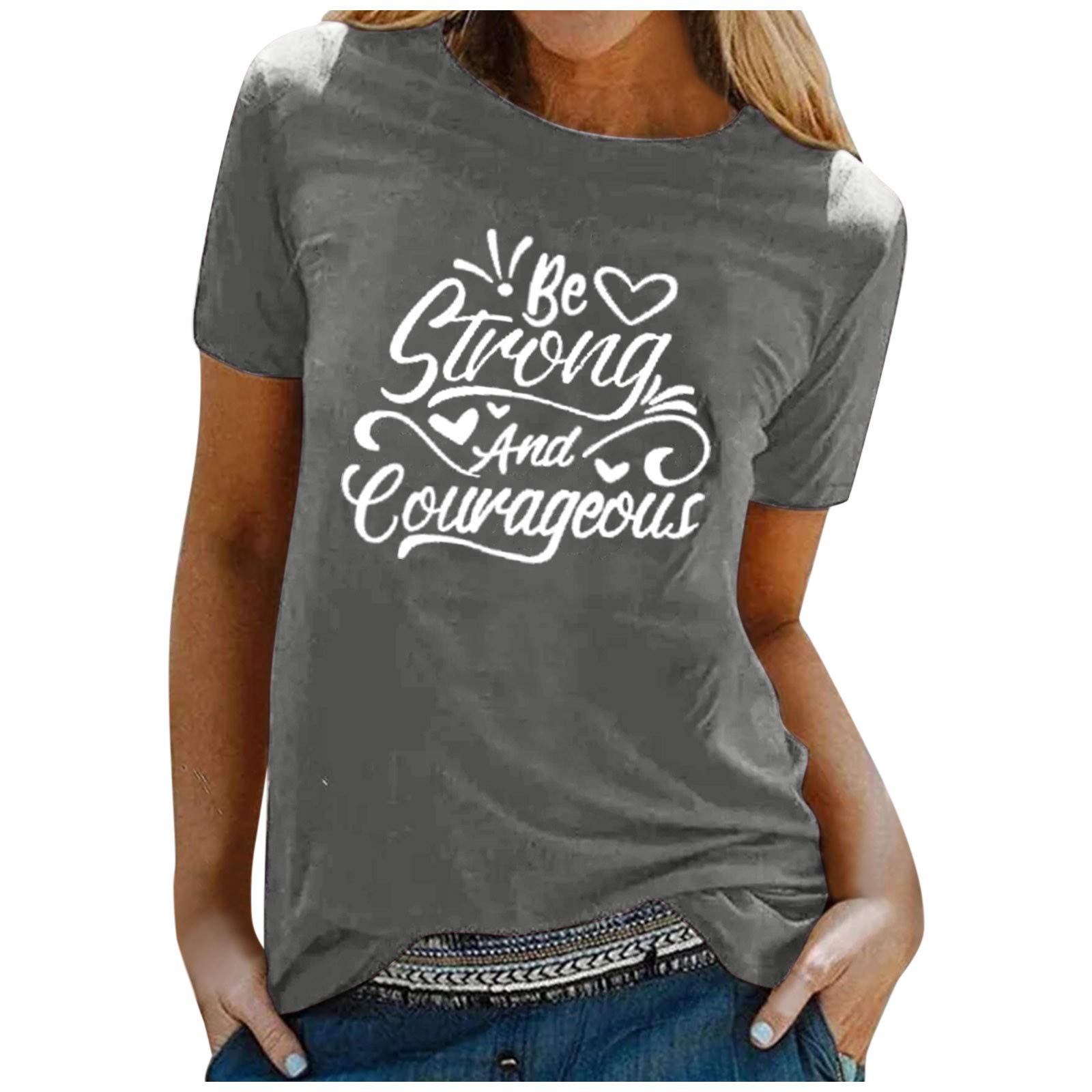 Women's Summer Tops - O-Neck Short Sleeve Printed T-Shirt, Casual Blouse Tee for Women, Perfect for Beach Outings, Weekend Wear & Summer Vacation Outfits