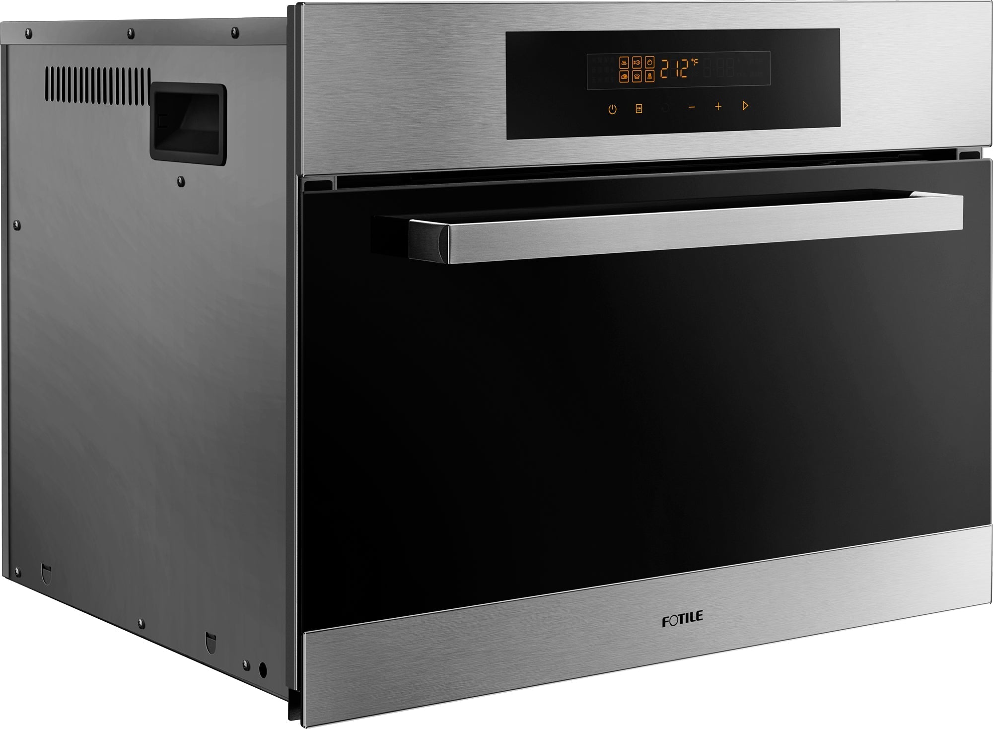 Fotile SCD42 F1 24-Inch Built-In Steam Oven - Stainless Steel Smart Convection Oven for Healthy Cooking | Perfect for Baking, Roasting & Reheating in Modern Kitchens