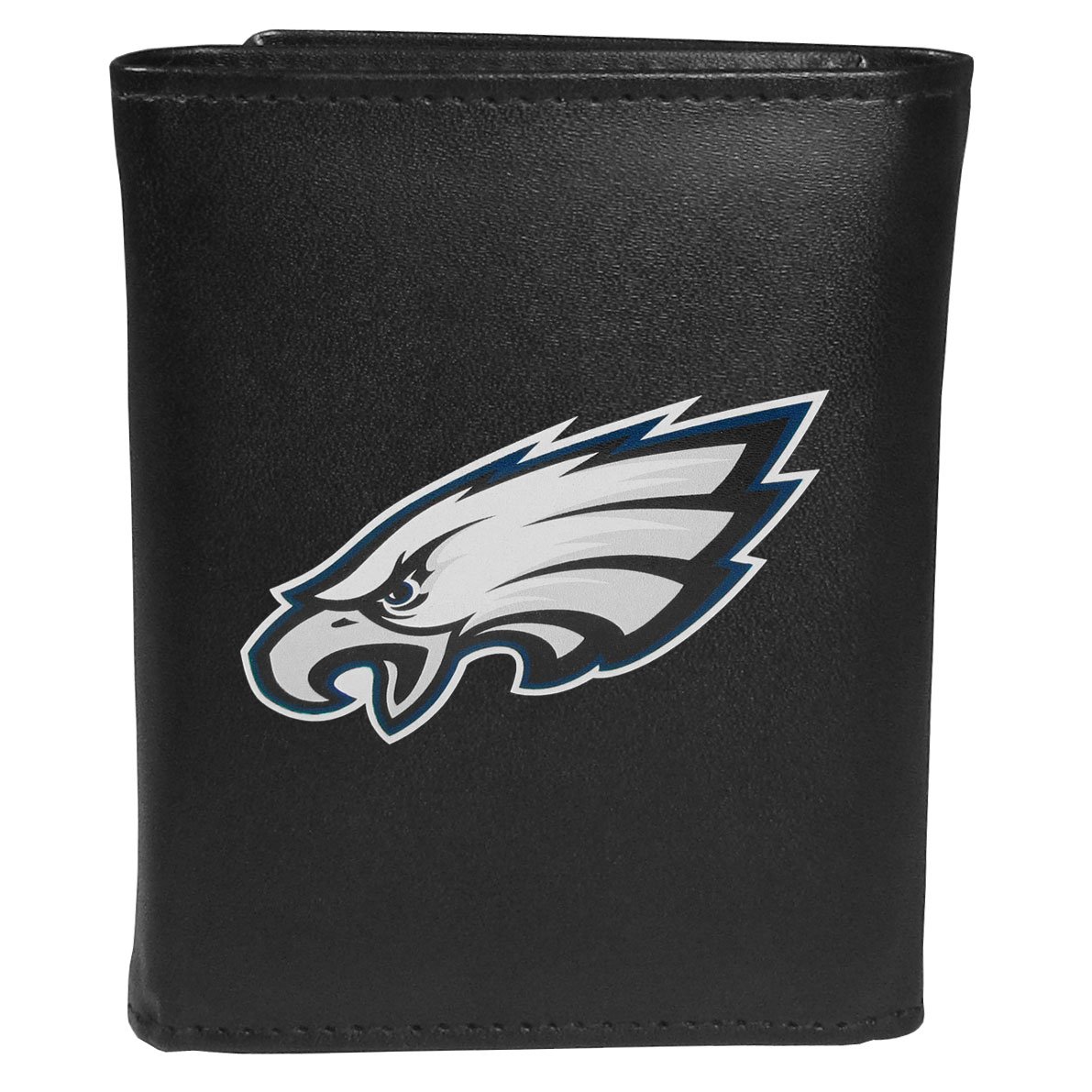 Siskiyou Boys' Tri-Fold Leather Wallet with Large Logo - Perfect for School, Travel & Everyday Use