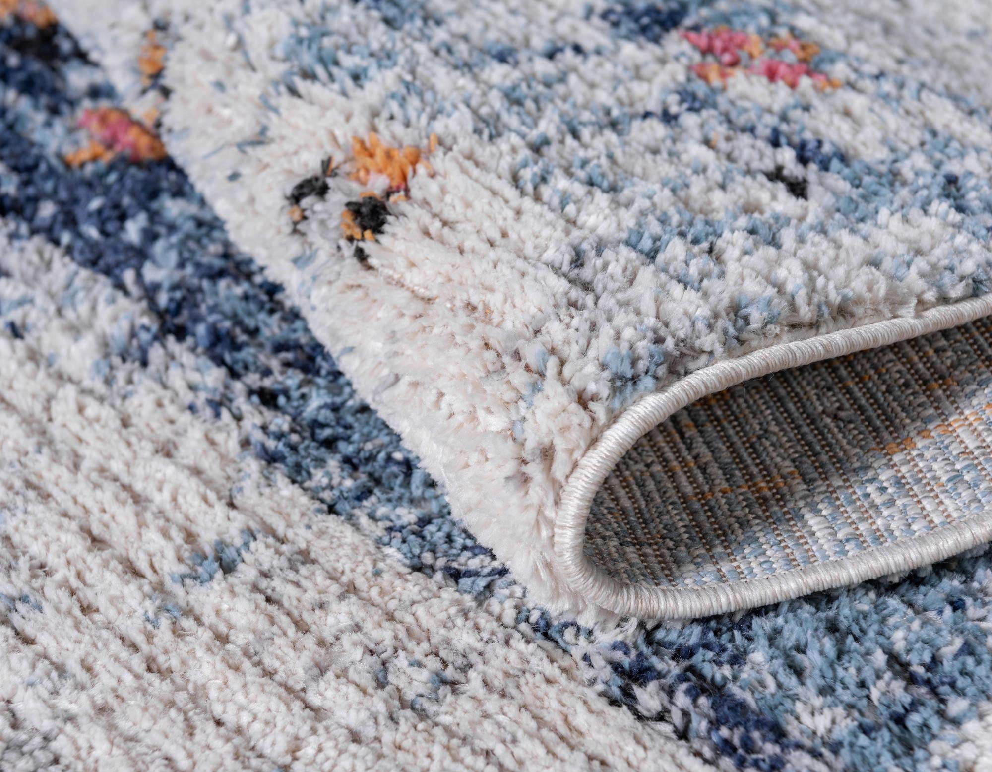 Premium 10 Ft Ivory High-Pile Moroccan Runner Rug for Hallway & Entryway - Soft Luxury Carpet for Home Decor, Living Room, Bedroom | Rugs.com Morocco Collection