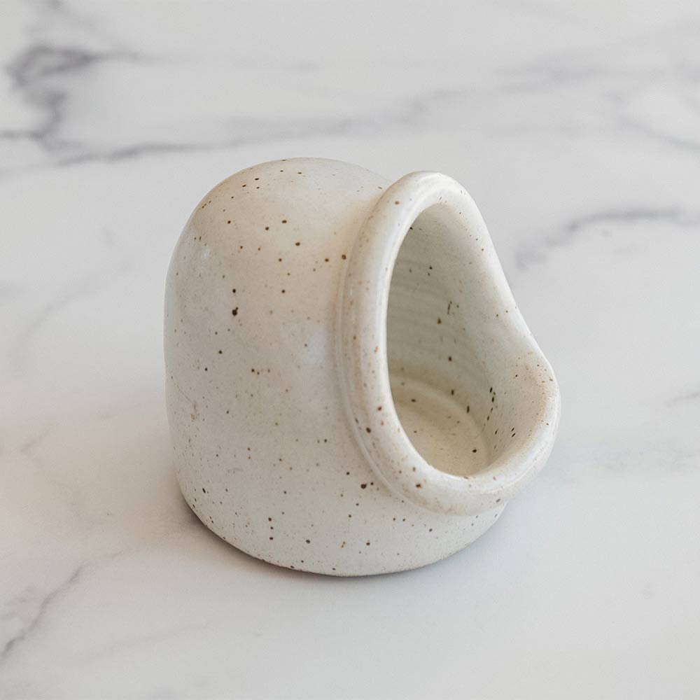 Premium Ceramic Salt Cellar with Lid - Handcrafted Kitchen Salt Keeper for Cooking, Baking & Tabletop Display