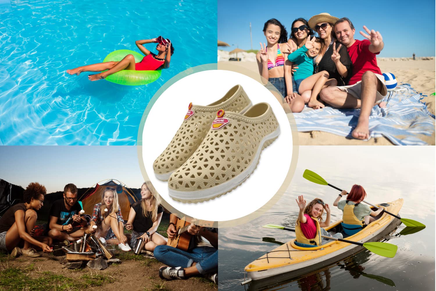 Women's Non-Slip Vented Water Shoes for Beach, Pool, and Water Sports | Easy Care Quick-Dry Design by Shore Point