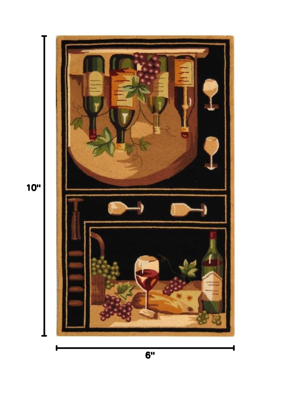 Stylish Safavieh Chelsea Wine Cellar Novelty Runner Rug 2'6