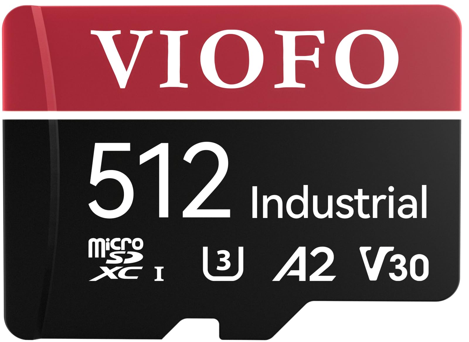 VIOFO 512GB Industrial Grade microSD Card - U3 A2 V30 High Speed Memory Card with Adapter - Supports 4K Ultra HD Video Recording - Perfect for Dash Cams, Security Cameras & Action Cameras