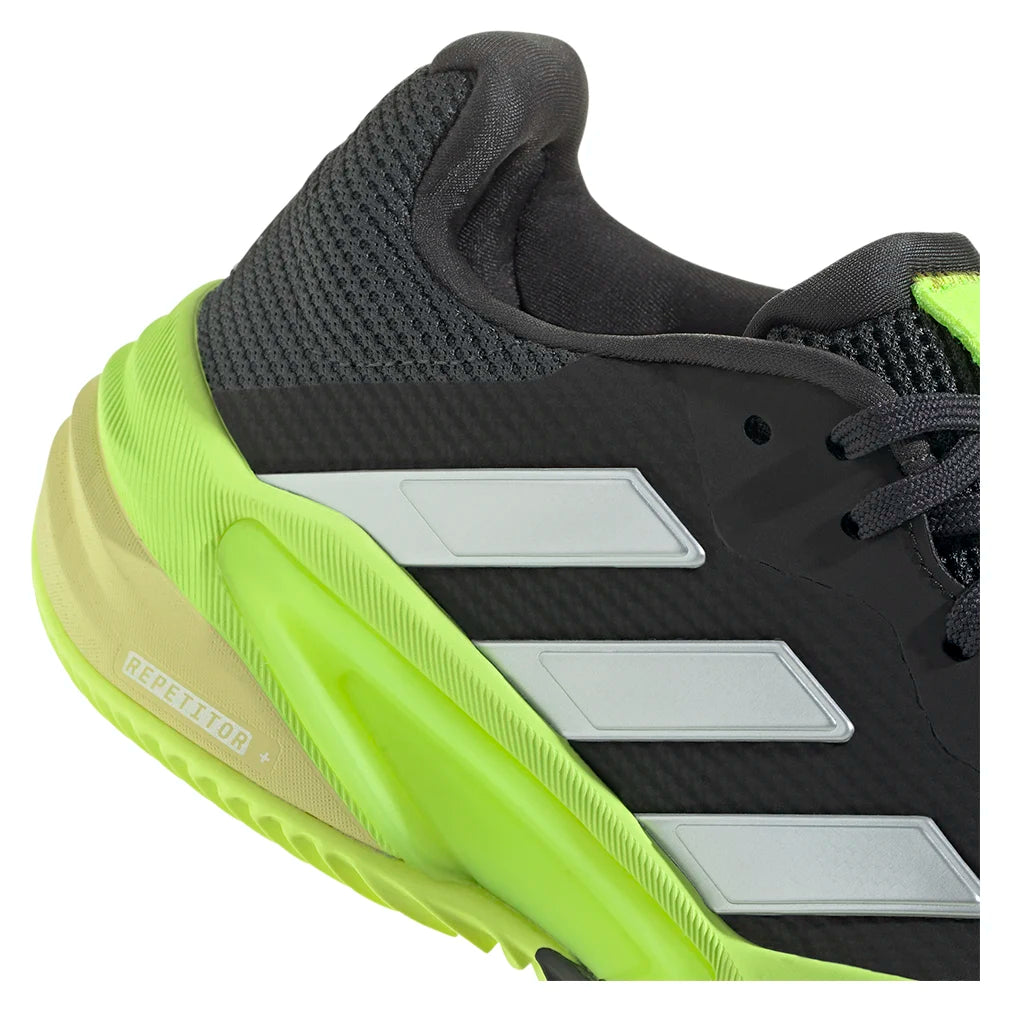 Men's Barricade 13 Clay Tennis Shoes - Core Black & Lucid Lemon | High-Performance Clay Court Shoes for Competitive Play & Training