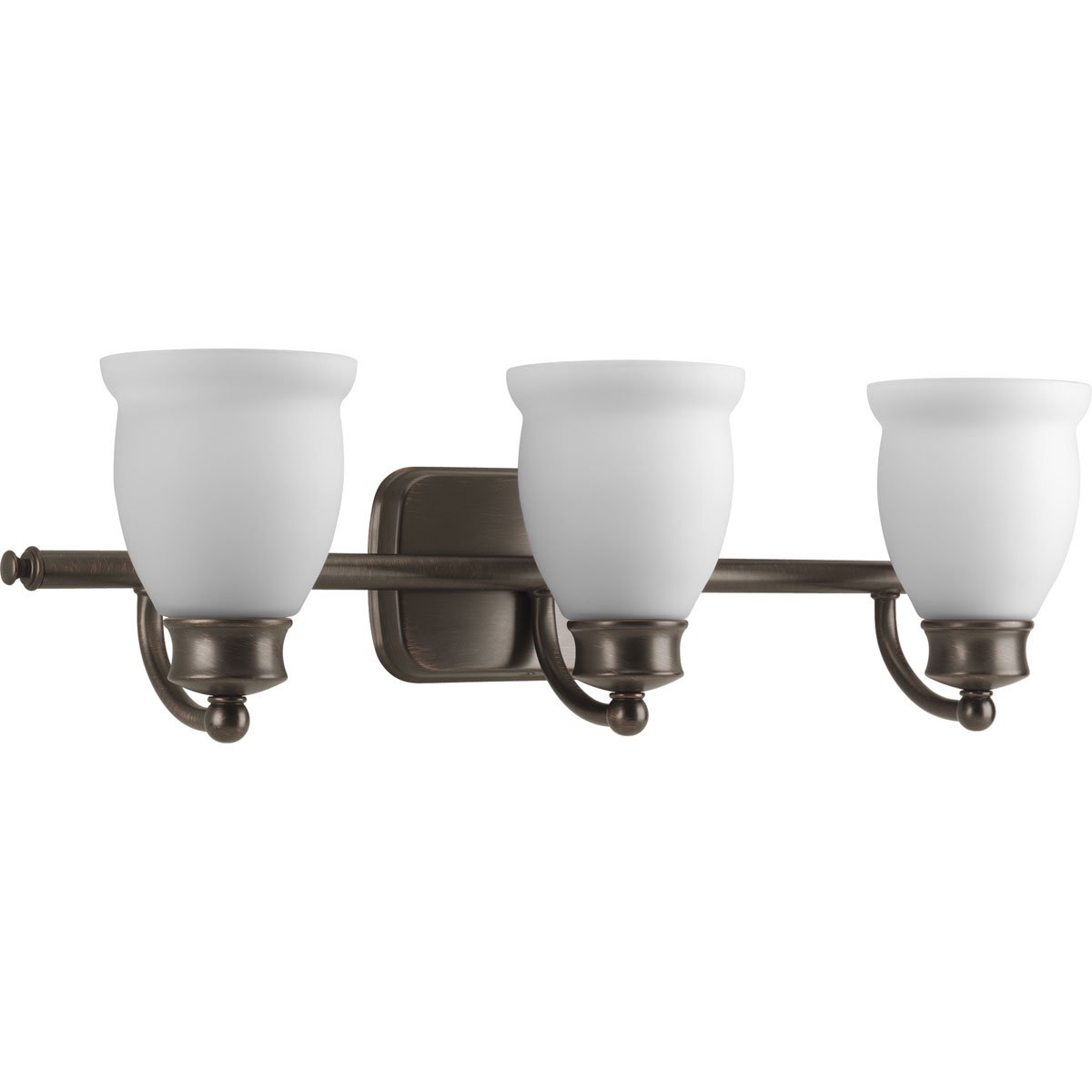 Progress Lighting P2995-74 Leeland Collection 3-Light Bathroom Vanity Fixture in Venetian Bronze - Perfect for Bathroom Makeovers & Modern Home Decor