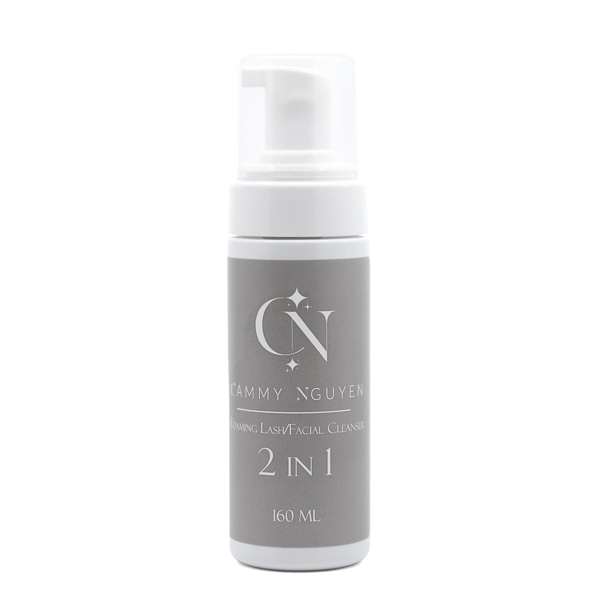 2-in-1 Foaming Lash & Facial Cleanser | Eyelash Shampoo & Face Wash | Gentle Makeup Remover for Sensitive Skin | Perfect for Daily Lash & Face Cleansing Routine