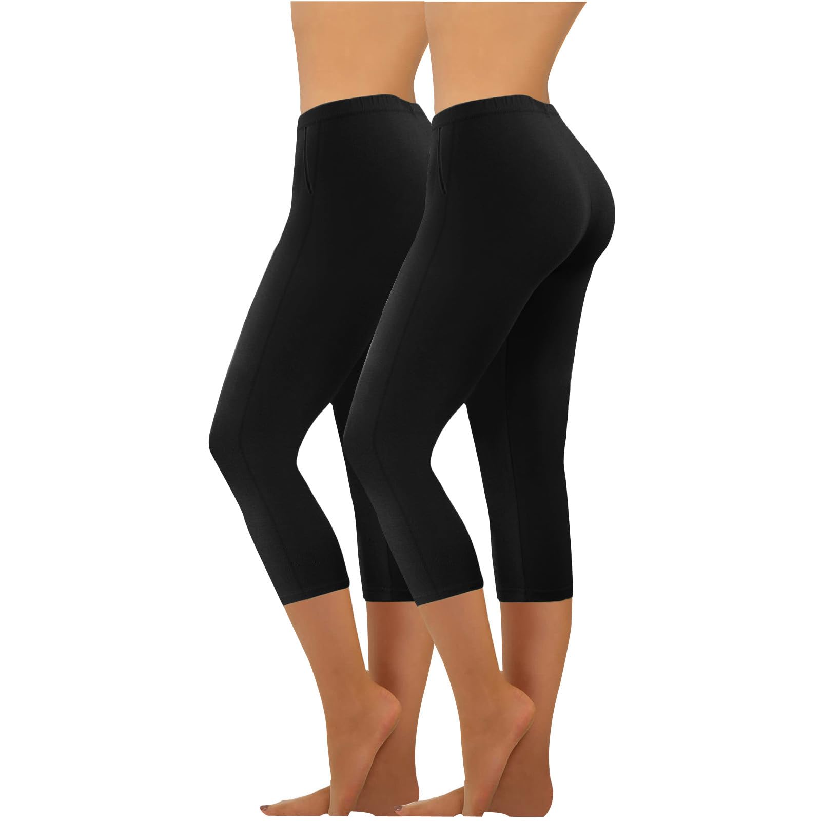 High Waisted Leggings for Women - Solid Color Workout Leggings, Plus Size Yoga Pants, Running & Gym Shorts | Perfect for Yoga, Running, Gym & Everyday Wear