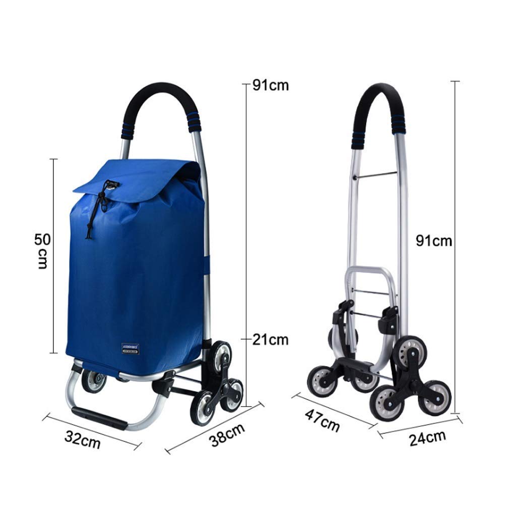 Foldable Collapsible Wagon Cart - Lightweight Portable Shopping Trolley with Removable Bag for Groceries, Picnics, Beach, Camping & Home Use (Purple)
