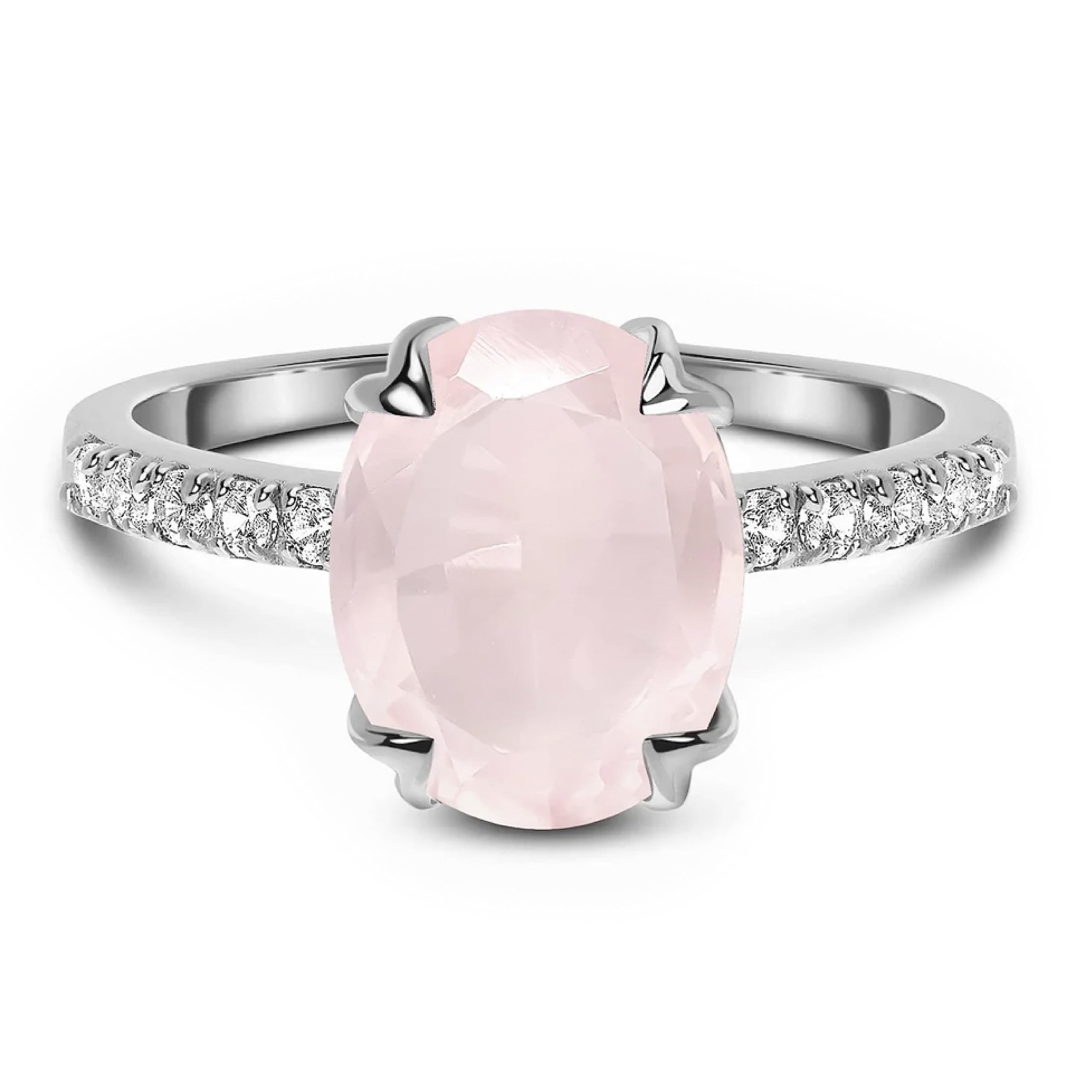 Moon Magic - Genuine Rainbow Moonstone, Ruby, Garnet, Rose Quartz, Obsidian, Amethyst & Opal Rings in 925 Sterling Silver & 18k Rose Gold - Women's Birthstone Jewelry for Everyday Wear, Gift Giving & Special Occasions