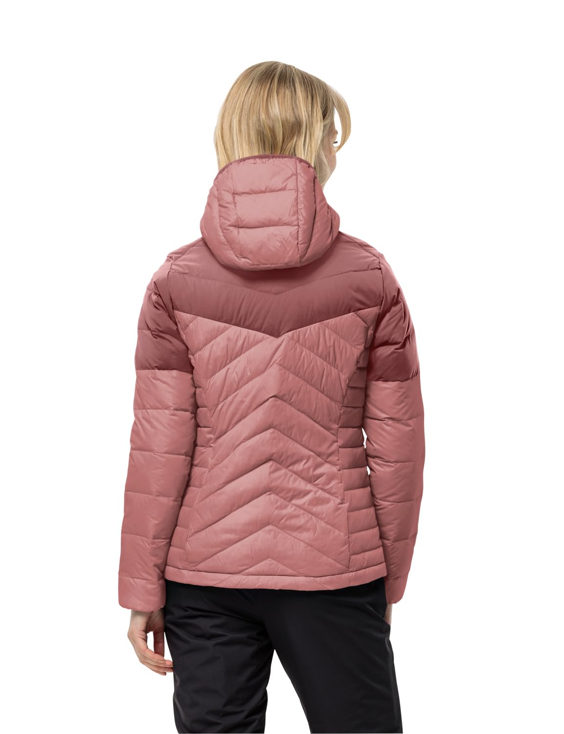 Jack Wolfskin Tundra Down Hooded Sweater Women's Winter Jacket - Warm Fleece-Lined Parka for Cold Weather, Hiking & Outdoor Activities
