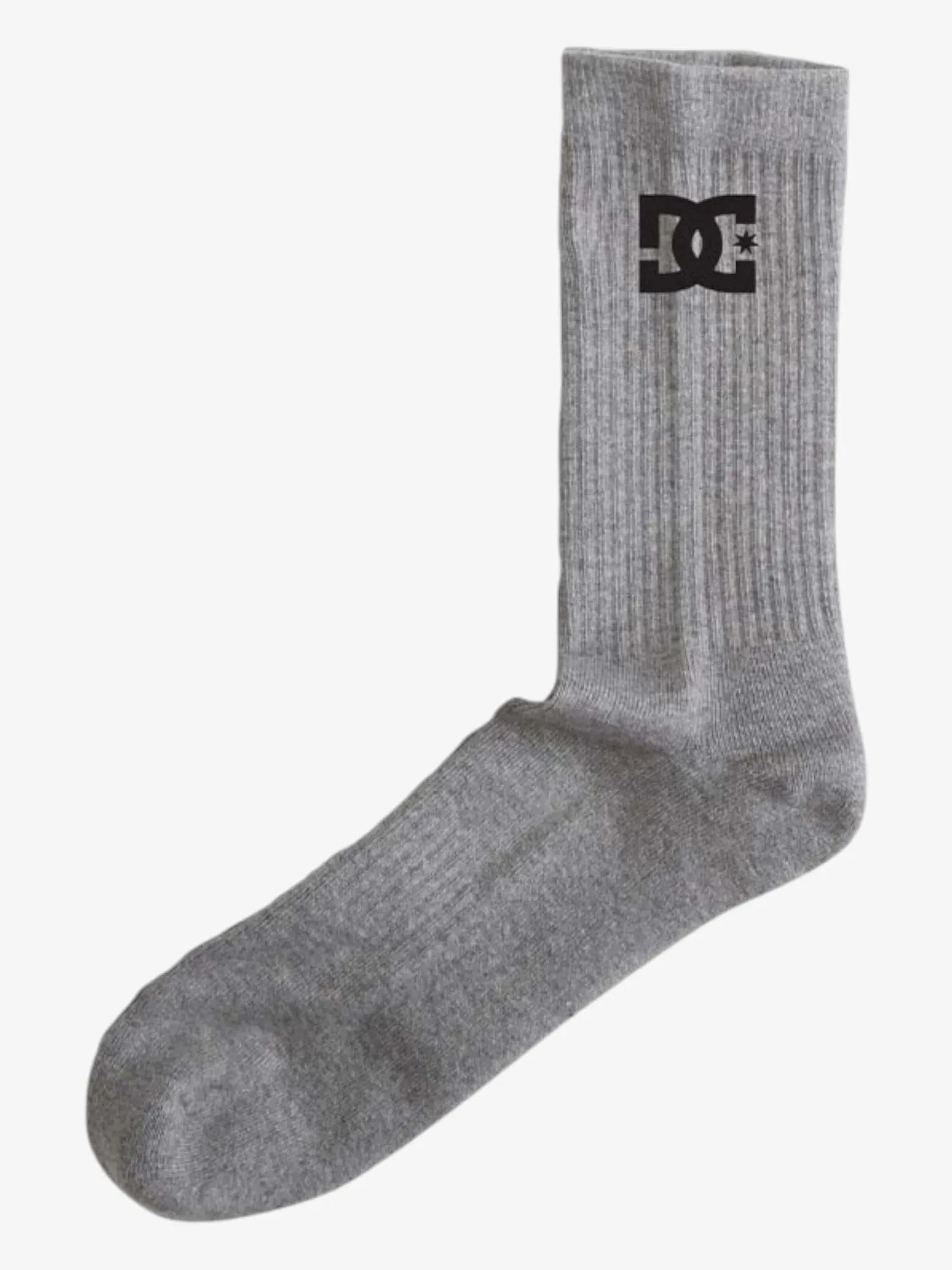 DC Comics Crew Socks Pack of 2 - Gray & White Superhero Socks for Men & Women - Perfect for Cosplay, Gifts, and Everyday Wear