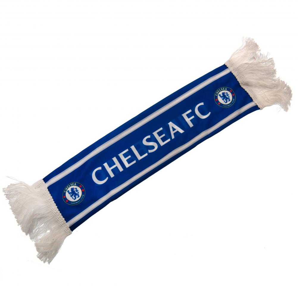 Chelsea Mini Car Scarf - Soft Plaid Wool Scarf for Women & Men - Perfect for Winter Driving, Football Games & Outdoor Activities