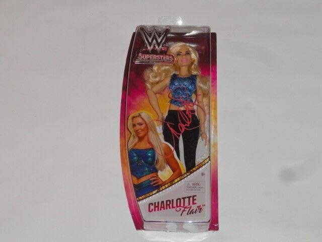 Charlotte Flair Autographed WWE Action Figure with COA - Signed Wrestling Collectible for Fans & Memorabilia - Perfect for Display, Gifts & Sports Collections