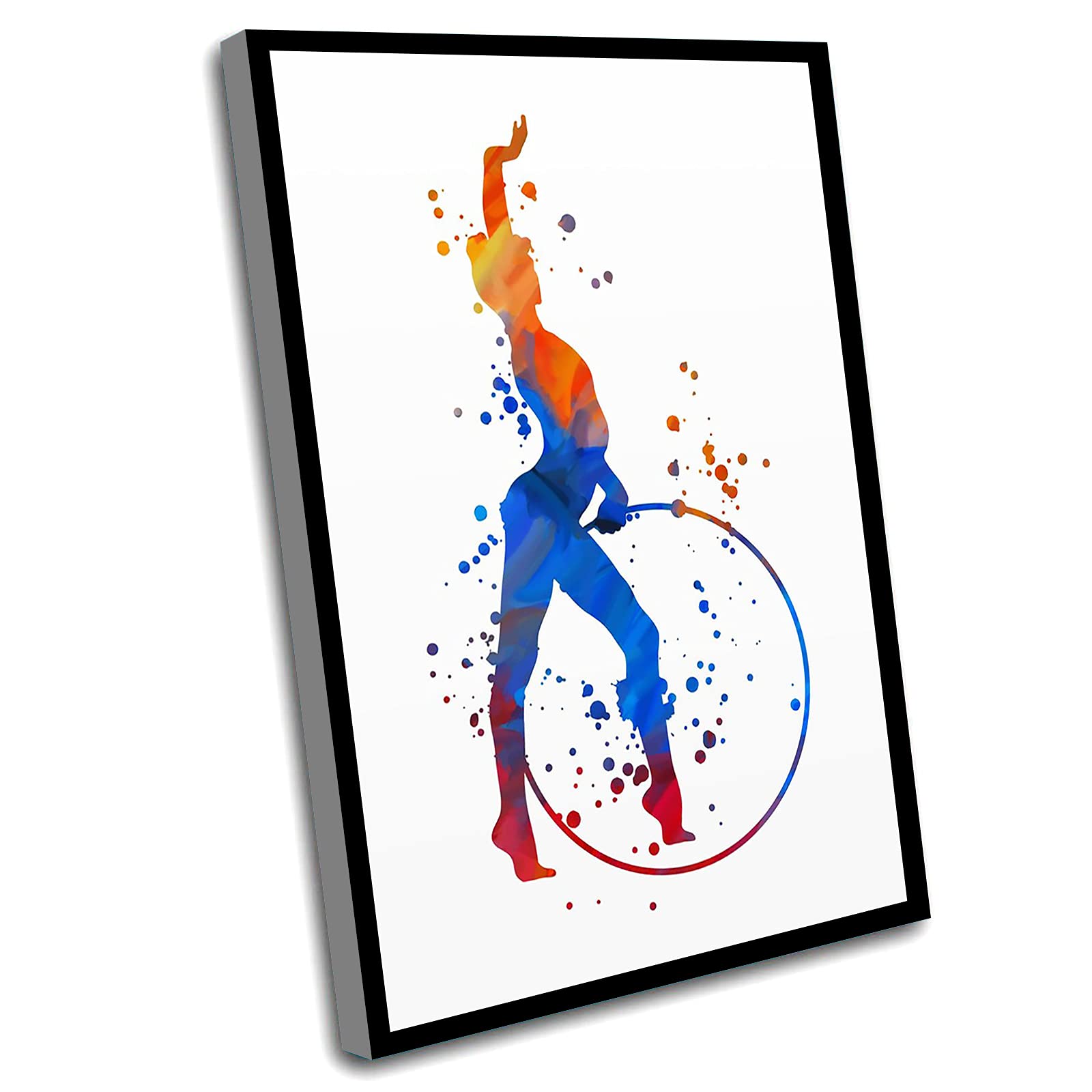 Gymnastics Wall Art - 16x24 Inch Framed Sport Posters for Teen Bedroom Decor, Gymnast Gifts & Sports Artwork | Perfect for Girls Room, Boys Room & Gymnastics Enthusiasts | Ideal for Home, Gym & Dance Studio Decor