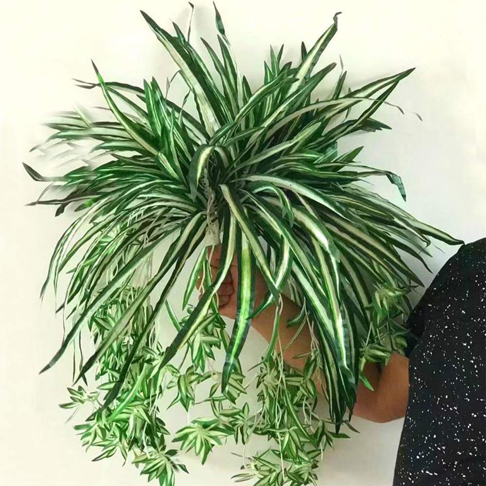 1Pc Artificial Chlorophytum Plant - Hanging Wall Decor for Home & Office - Perfect for Living Room, Bedroom, Balcony & Indoor Spaces