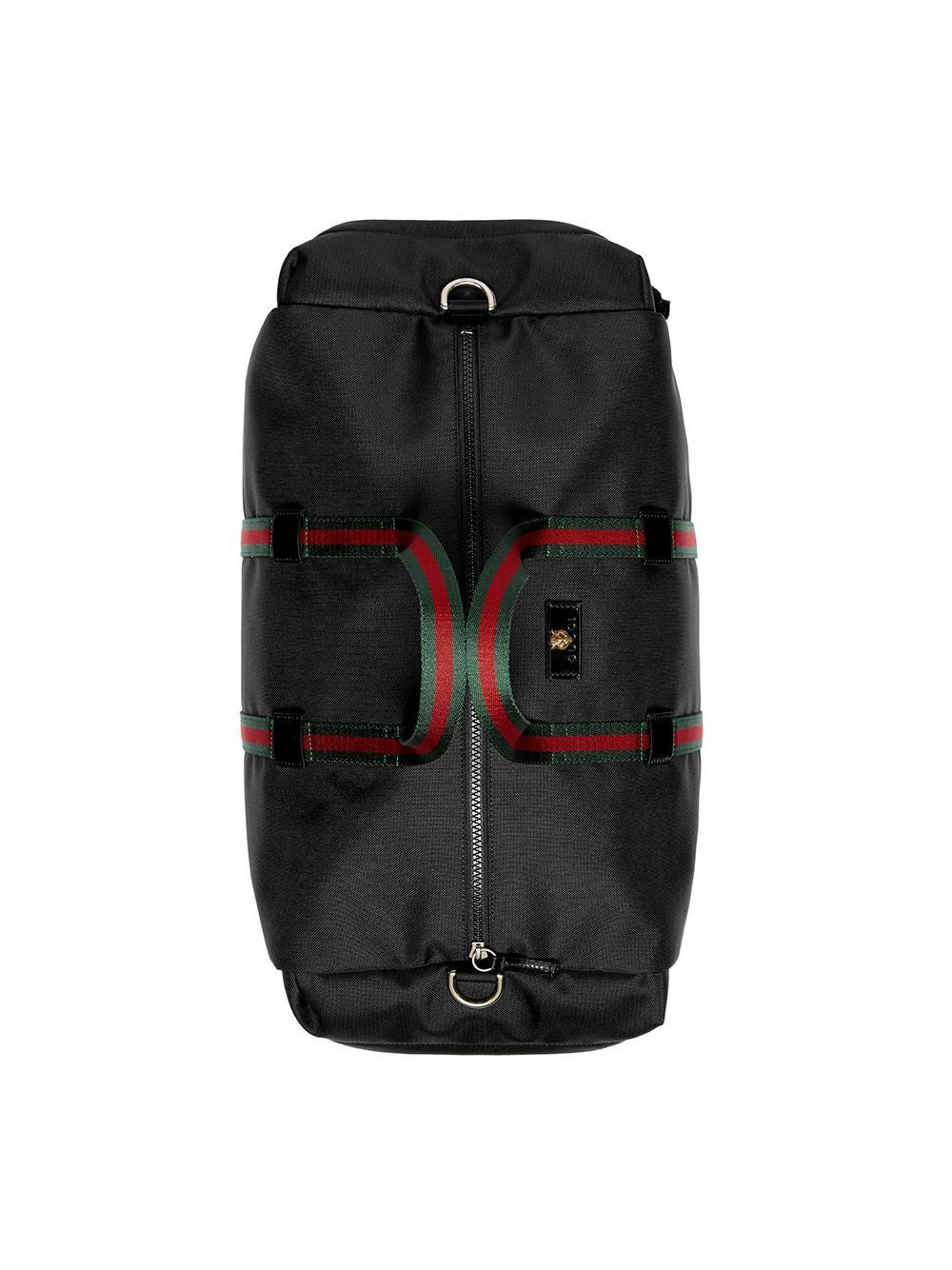 Gucci Technical Canvas Duffle Bag in Brown - Stylish Travel Duffel for Men & Women, Perfect for Gym, Weekend Getaways & Business Trips