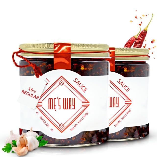 Authentic Vietnamese Chili Sauce - Handmade Garlic Chili Paste with Perfect Spice, Sweet & Savory Balance - MẸ’S WAY 16oz (Pack of 2) - Ideal for Pho, Noodles, Stir-fry & BBQ Glazing