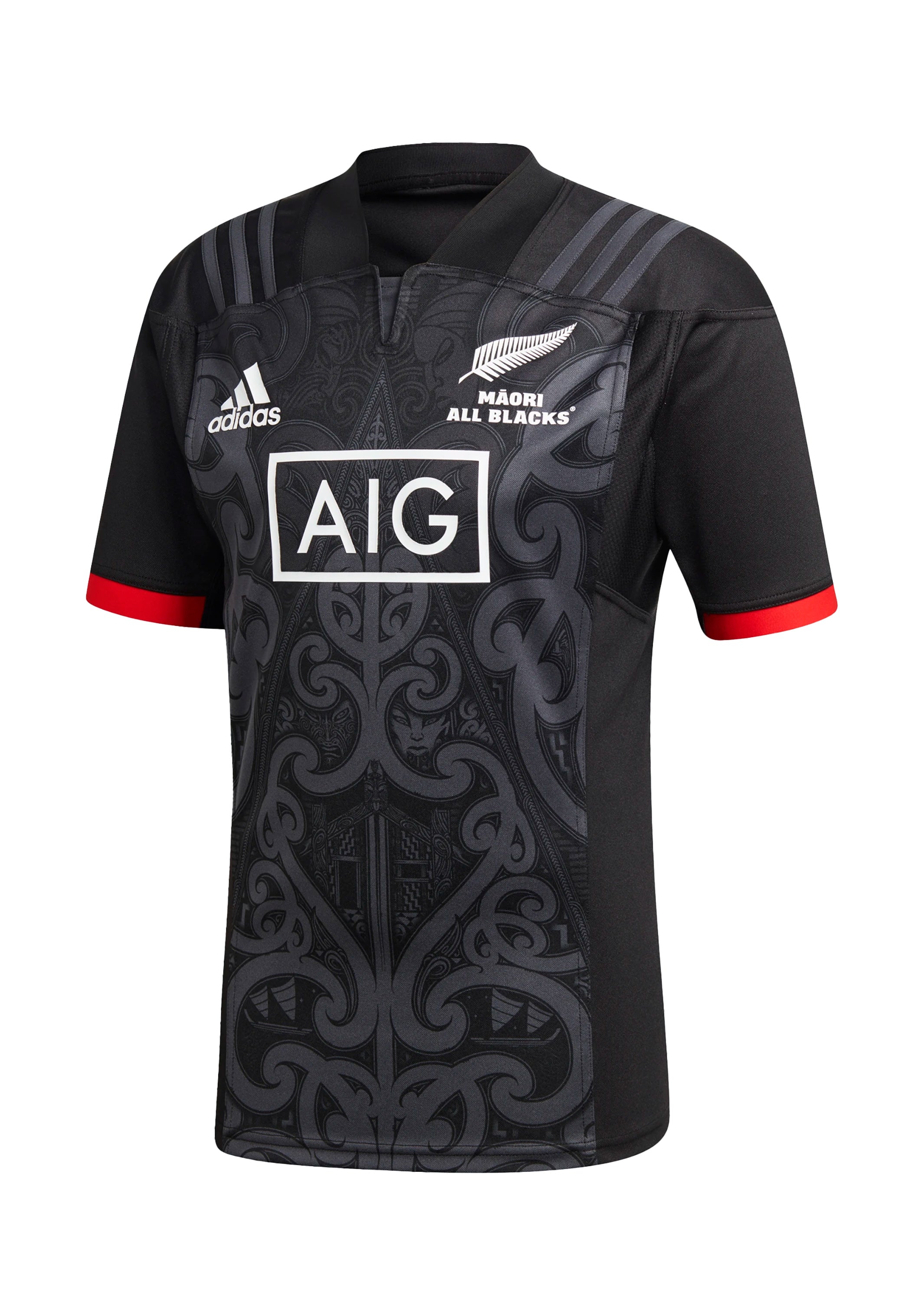 Adidas Men's All Blacks Māori Rugby Jersey - Official Licensed Jersey for Rugby Fans & Sports Enthusiasts - Perfect for Game Day, Fan Events & Collectors