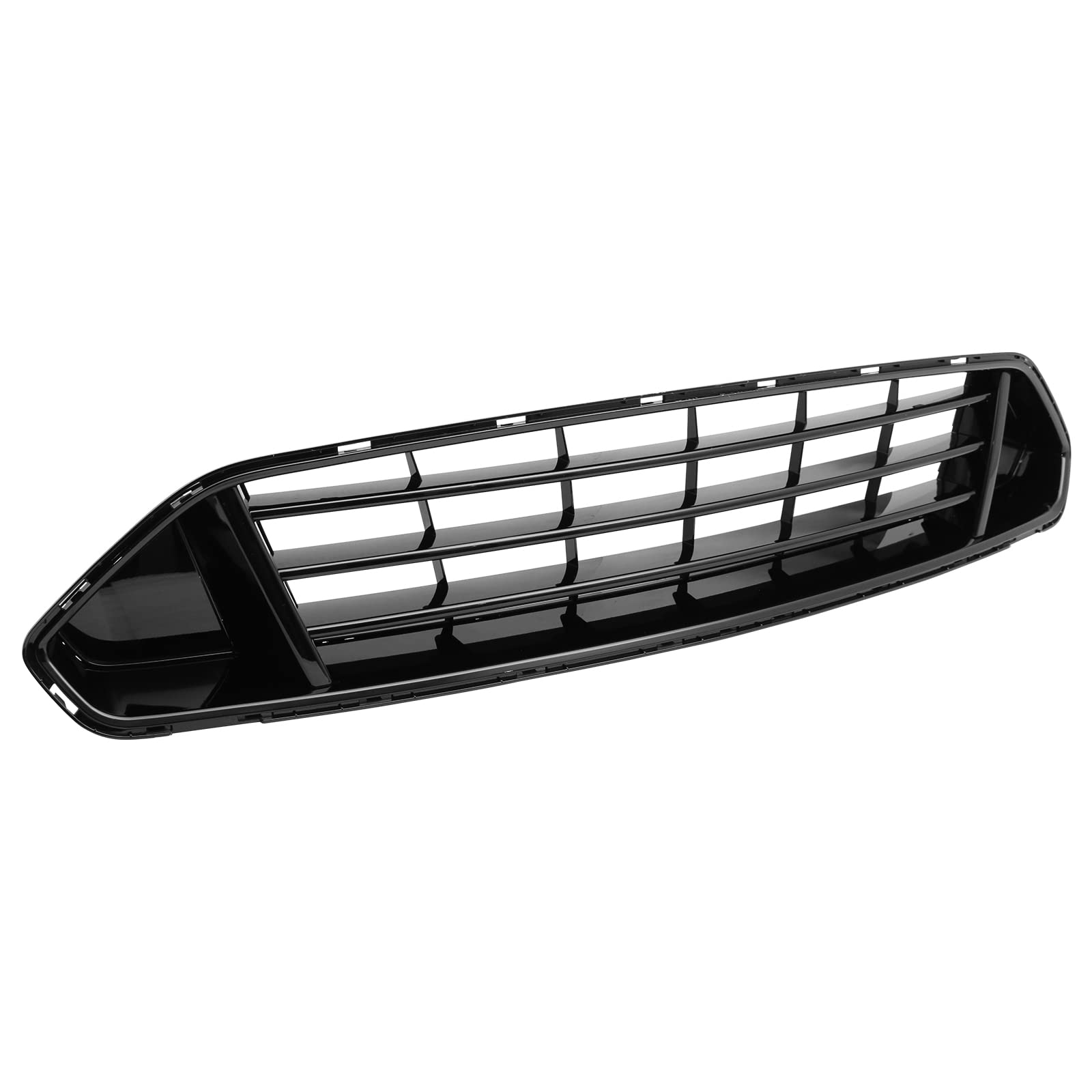 FREEMOTOR802 Front Upper Grille Gloss Black ABS Plastic Replacement for 2018-2023 Ford Mustang - Perfect for Car Upgrades & Customization