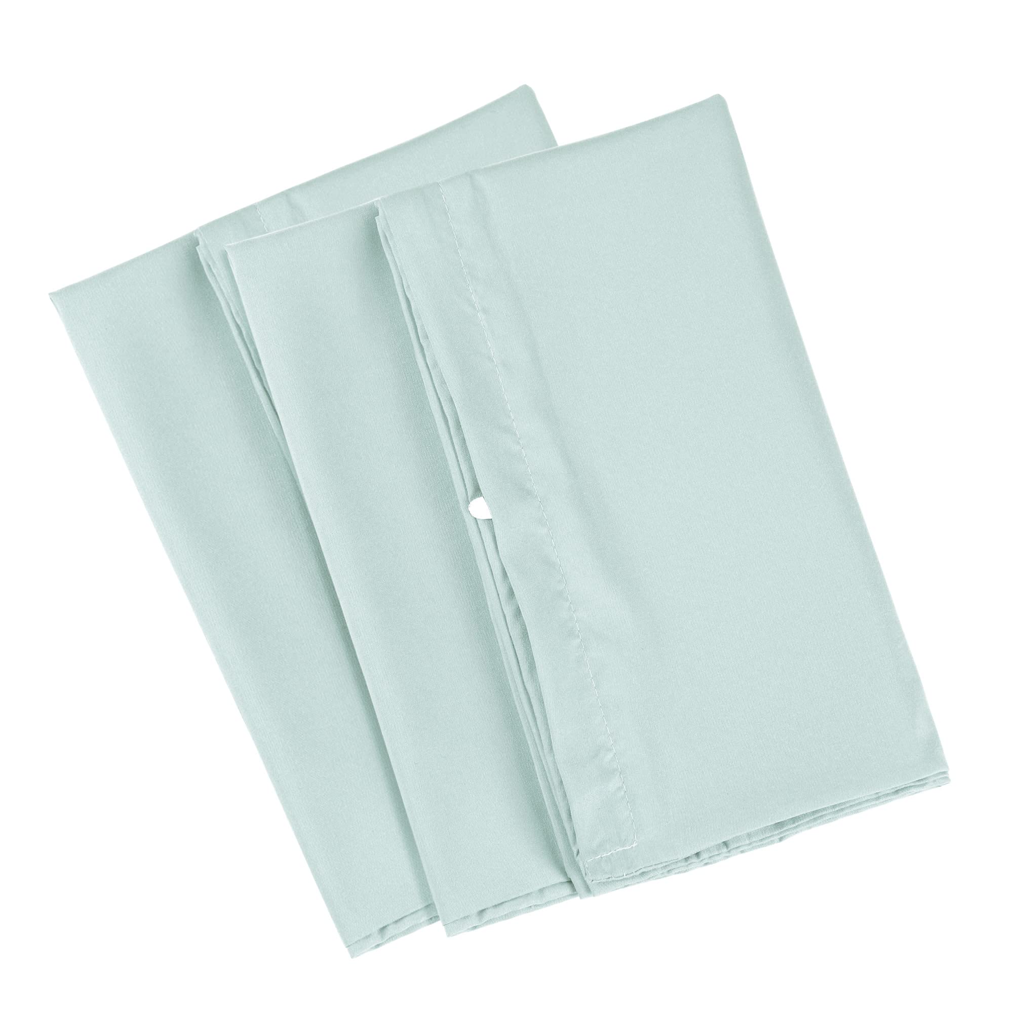 uxcell 2 Pack Soft 1800 Series Microfiber Pillowcases with Zipper - 14x20 Inches Light Gray - Hypoallergenic Bedding for Travel & Home Use
