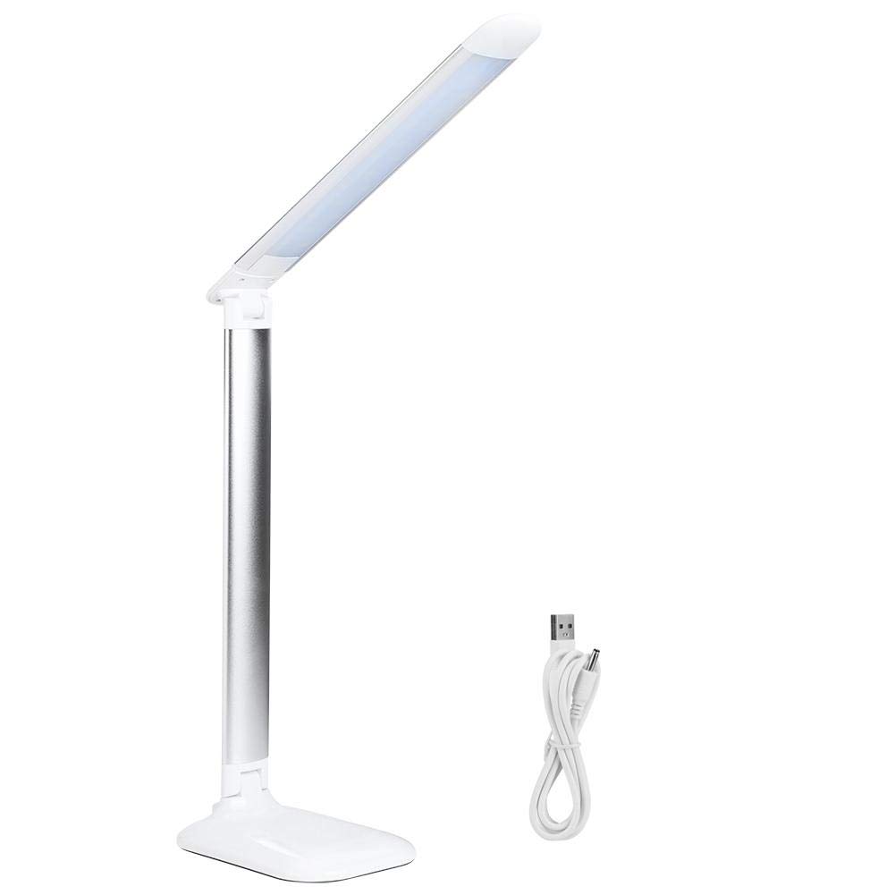 Dimmable LED Table Lamp with Touch Control - Foldable Eye-Caring Desk Light for Reading, Studying & Office Use | Adjustable Brightness for Home, Dorm & Workspace