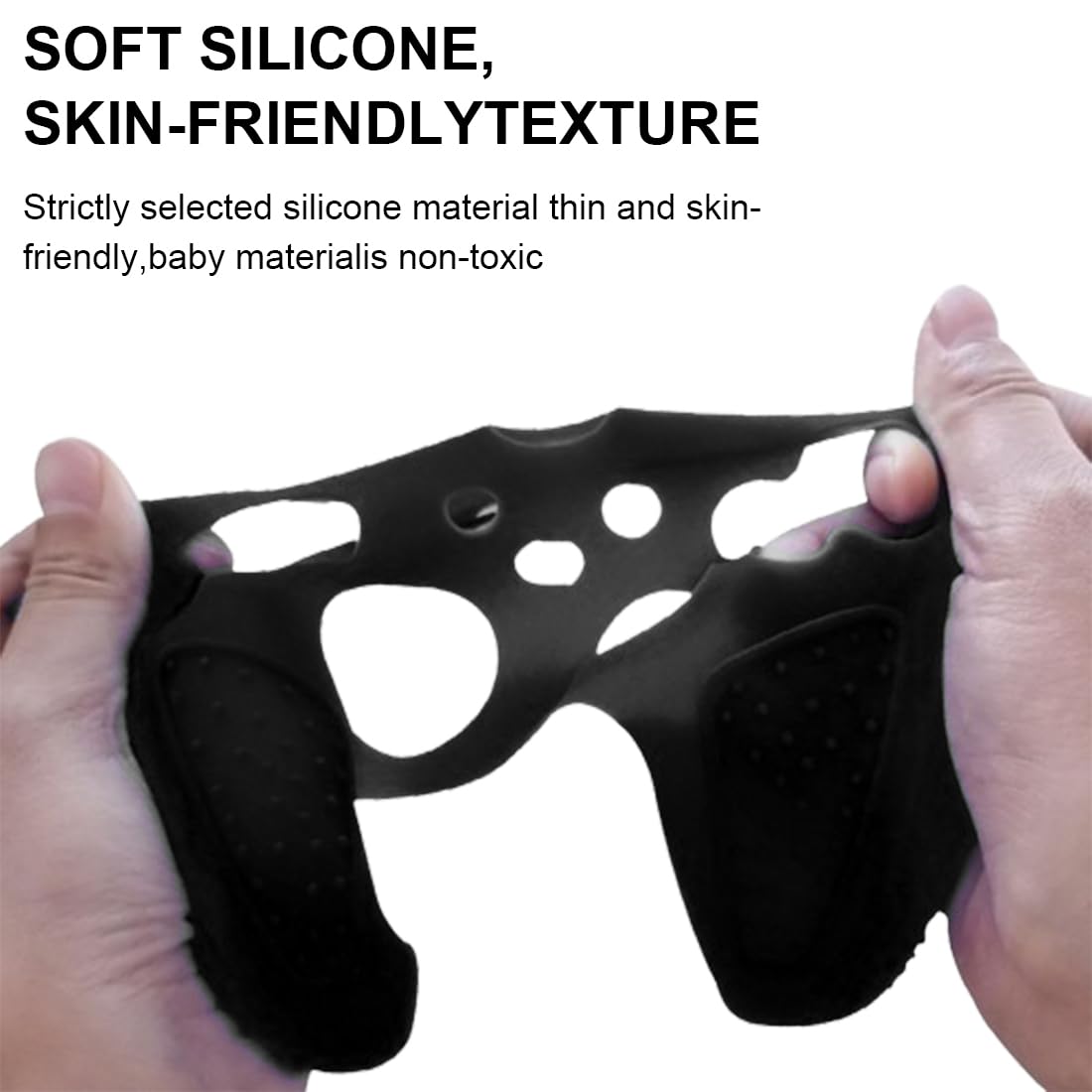 CUZKC 2-Pack PS4 Controller Case - Protective Cover for Playstation 4 Slim/PRO Controllers - Durable Hard Shell with Non-Slip Grip - Perfect for Gaming, Travel & Storage Protection