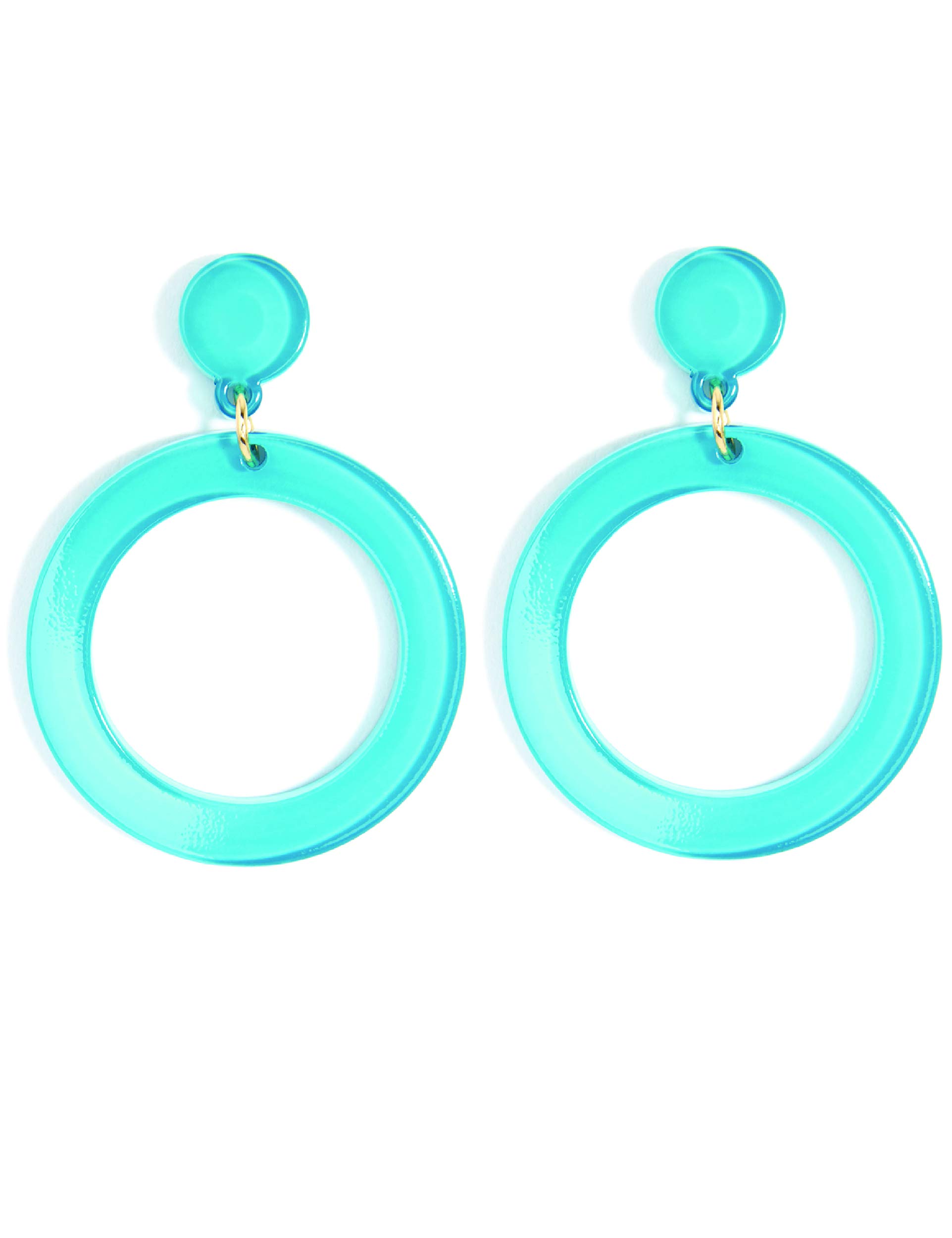ZENZII Colorful Acrylic Resin Drop & Dangle Hoop Earrings for Women - Trendy Handmade Statement Jewelry for Parties, Weddings & Everyday Wear