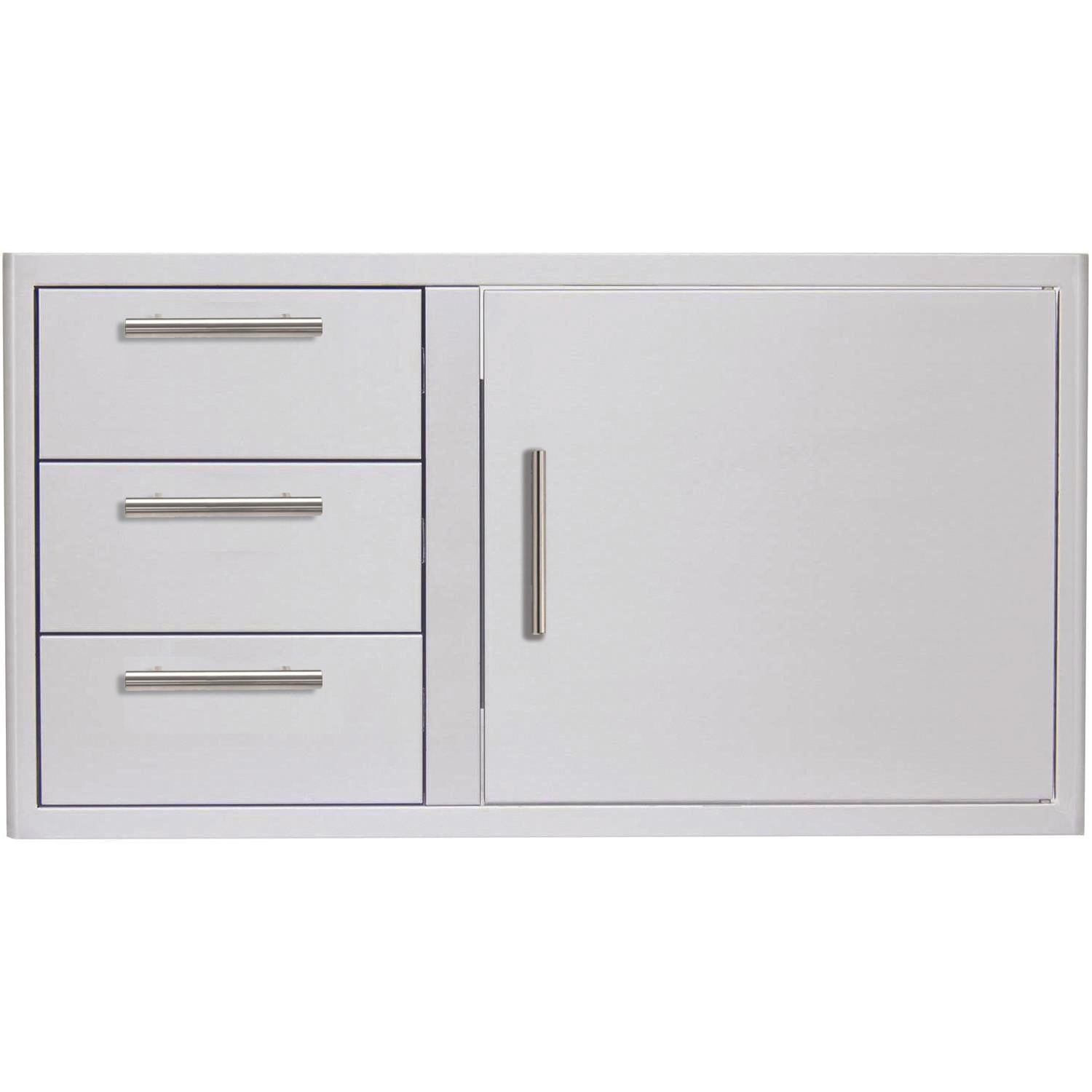 Blaze Grills BLZDDC39RLTSC 39-Inch Stainless Steel Access Door & Triple Drawer Combo for Outdoor BBQ Grill - Perfect for Backyard Cooking, Patio Entertaining, and Camping Adventures