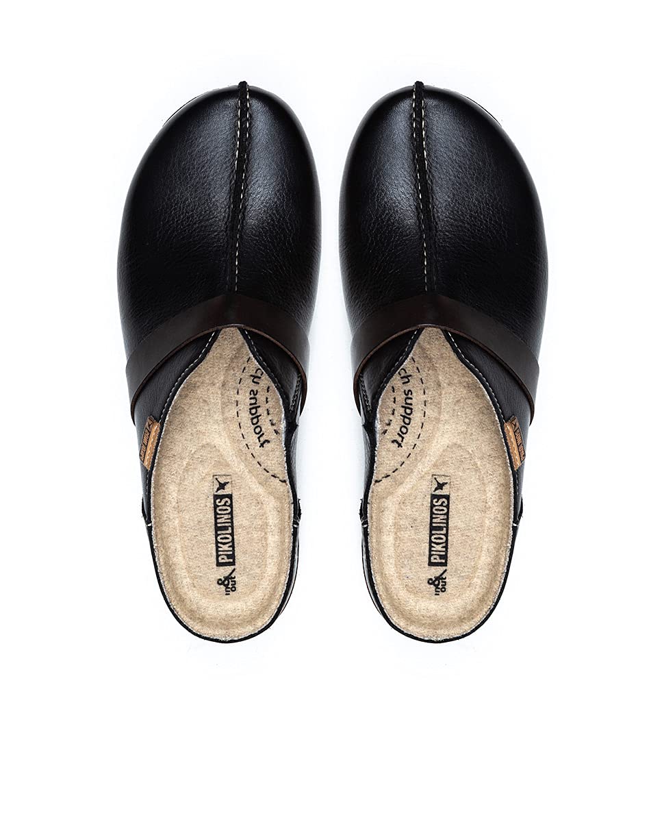 PIKOLINOS Women's Leather Clogs Granada - Comfortable Slip-On Shoes for Casual Wear, Walking & Travel