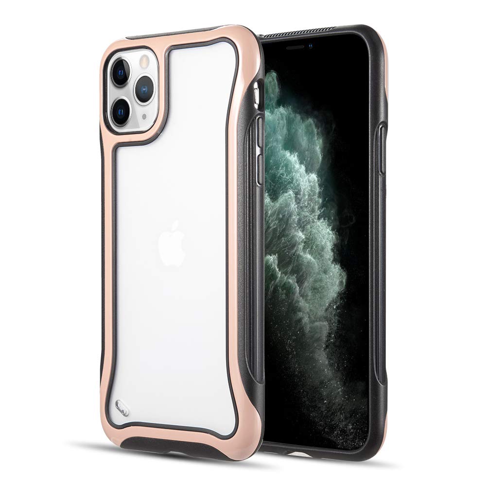 Durable Clear Shockproof Hard Back Case for iPhone 11 Pro Max - Slim Protective Cover for Everyday Use, Outdoor Activities & Travel